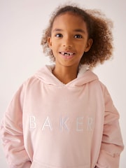 Baker by Ted Baker Pink Borg Lined Hooded Blanket - Image 5 of 10