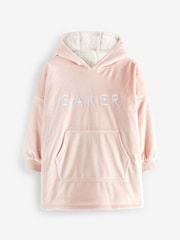 Baker by Ted Baker Pink Borg Lined Hooded Blanket - Image 8 of 10