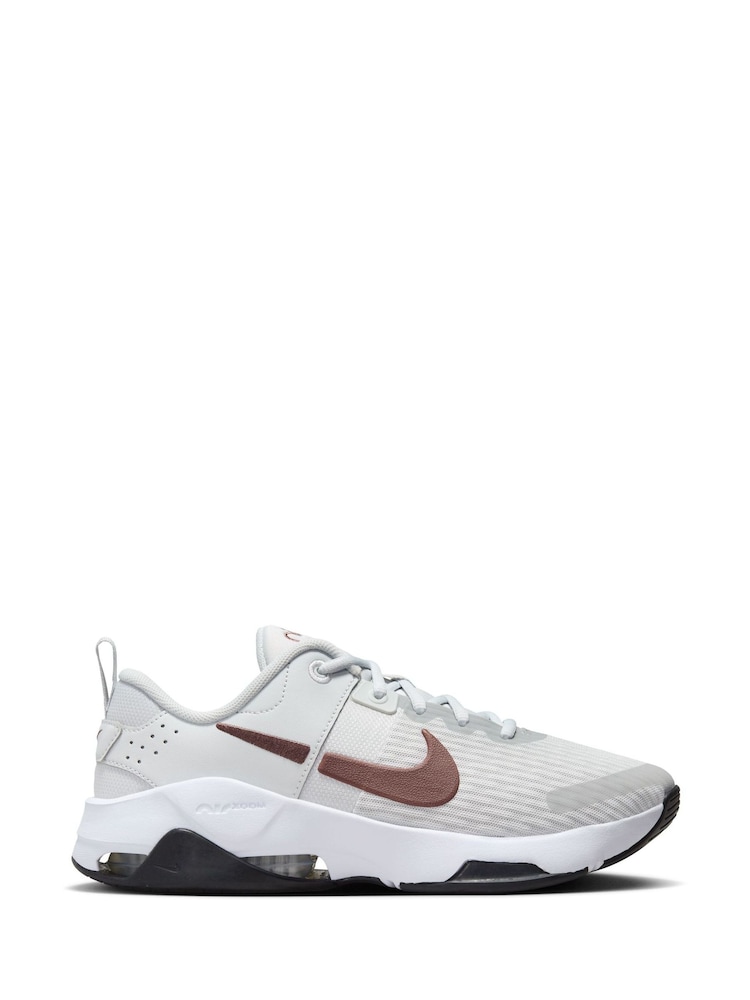 Nike Light Grey Zoom Bella 6 Gym Trainers - Image 1 of 11