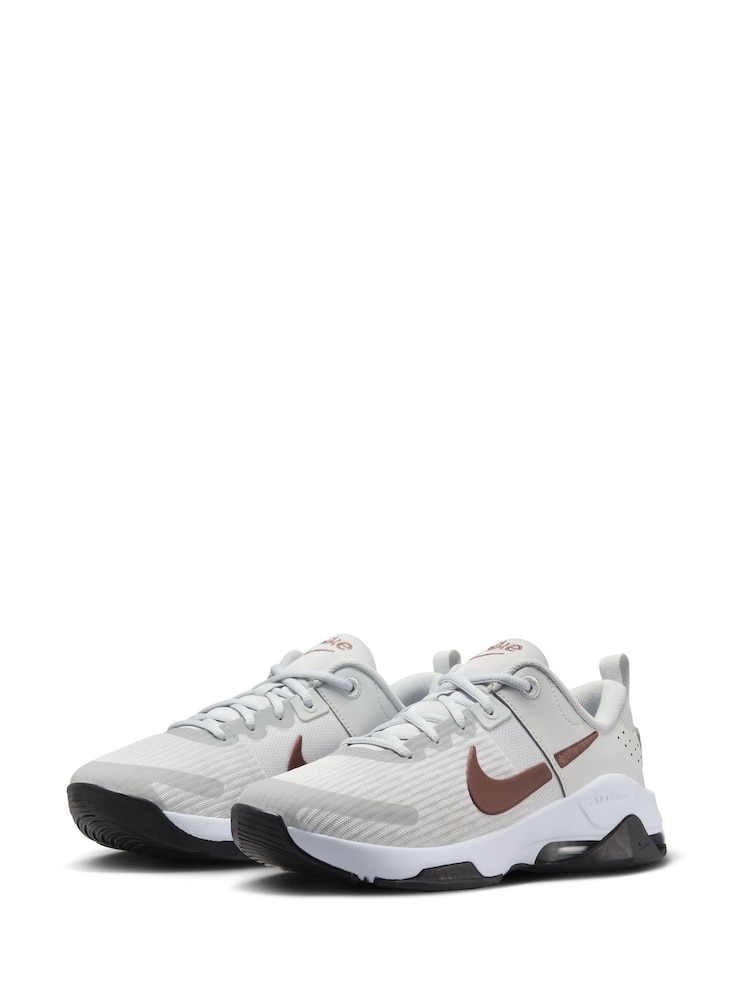 Nike Light Grey Zoom Bella 6 Gym Trainers - Image 2 of 11
