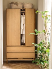 Cotswold Company Light Oak Winson Double Wardrobe - Image 1 of 6