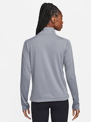 Nike Grey Dri-FIT Pacer Half Zip Running Top - Image 2 of 7