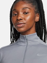 Nike Grey Dri-FIT Pacer Half Zip Running Top - Image 3 of 7