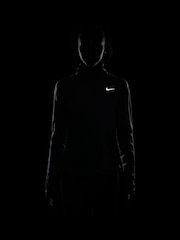 Nike Grey Dri-FIT Pacer Half Zip Running Top - Image 6 of 7