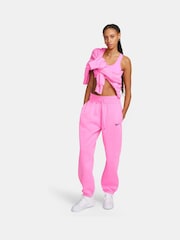 Nike Bright Pink Oversized Mini Swoosh Joggers - Image 8 of 9