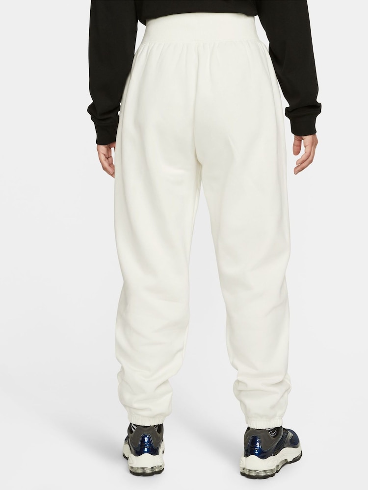 Nike Light White Oversized Mini Swoosh Joggers - Image 3 of 6