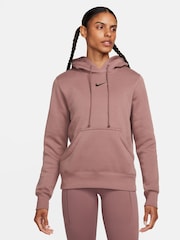 Nike Brown Sportswear Phoenix Fleece Pullover Hoodie - Image 1 of 9