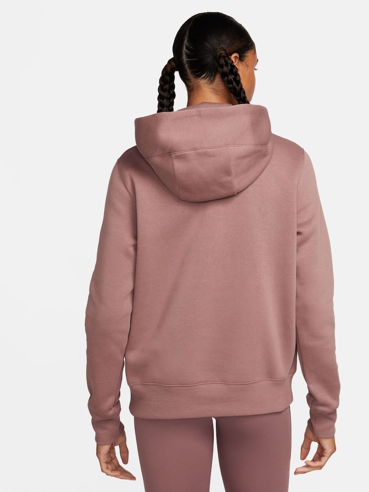 Nike Brown Sportswear Phoenix Fleece Pullover Hoodie - Image 2 of 9