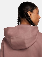 Nike Brown Sportswear Phoenix Fleece Pullover Hoodie - Image 6 of 9
