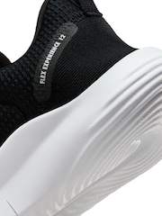 Nike Black/White Flex Experience Run 12 Road Running Trainers - Image 12 of 12