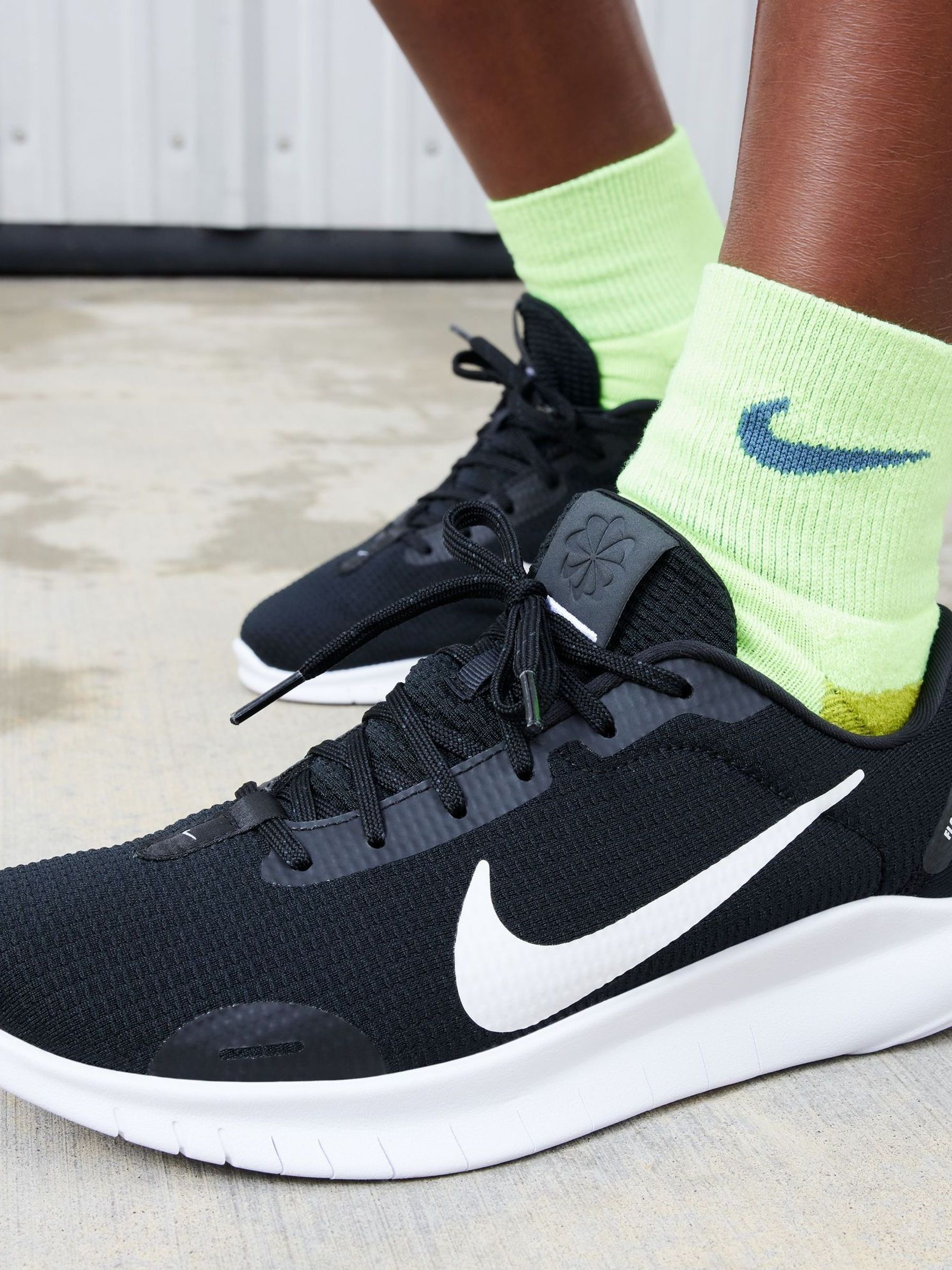 Buy Nike Black White Flex Experience Run 12 Road Running Trainers from Next Austria