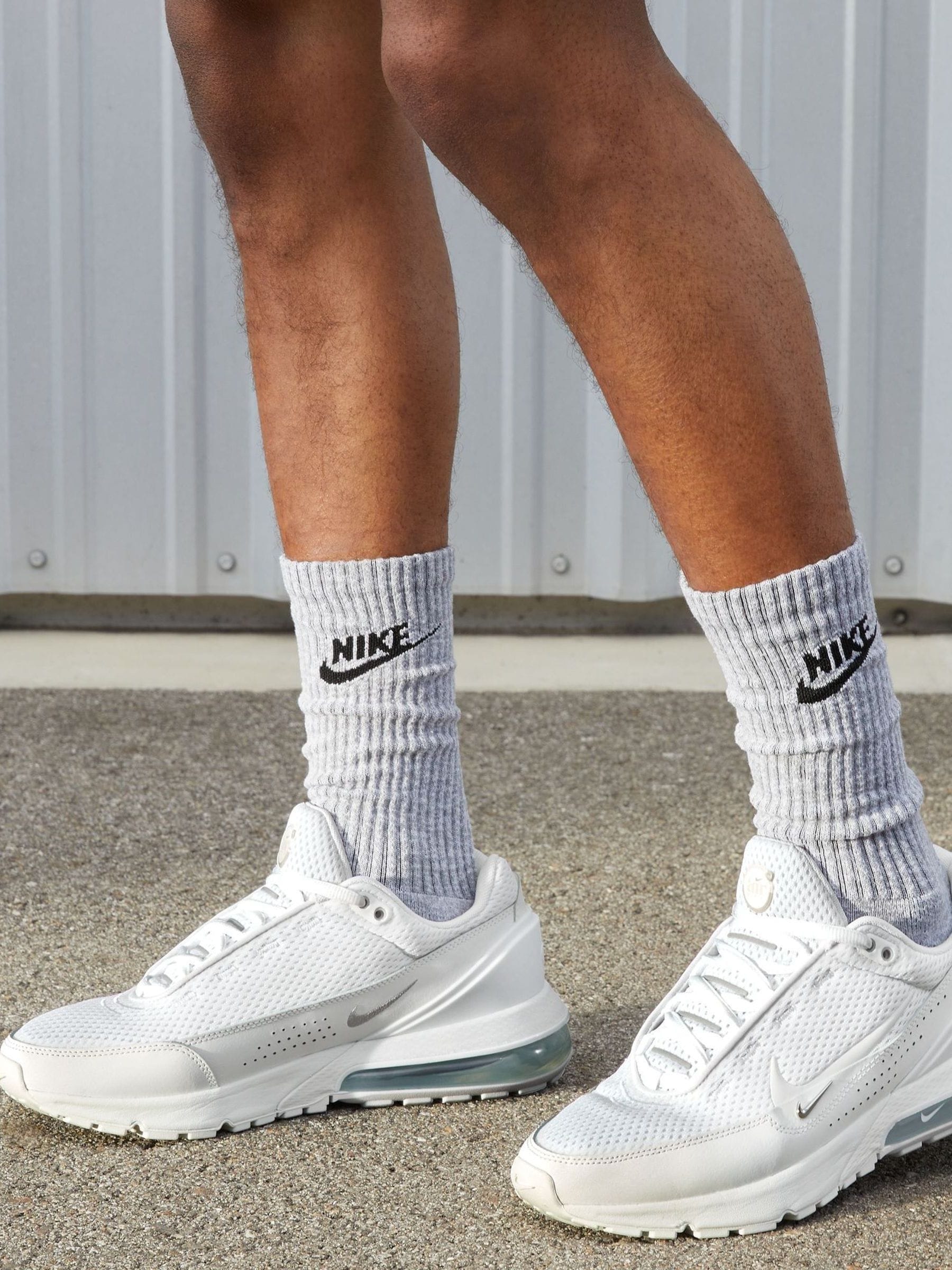 nike white ankle sneakers