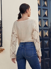 Mid Blue Denim Knee Length Shorts - Image 3 of 6