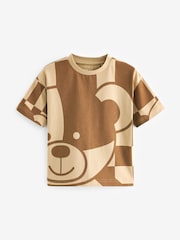 Tan Bear All-Over Print Short Sleeve T-Shirt (3mths-7yrs) - Image 3 of 5