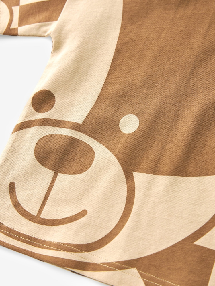 Tan Bear All-Over Print Short Sleeve T-Shirt (3mths-7yrs) - Image 5 of 5