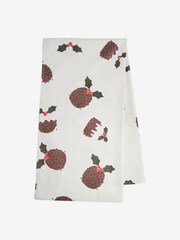 Natural Christmas Pudding Wipe Clean Table Cloth - Image 3 of 3