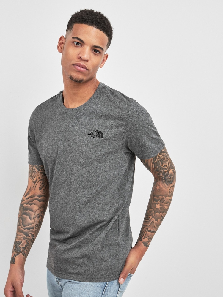 Gri închis - Tricou pentru bărbați The North Face Simple Dome - Imaginea 1 din 4