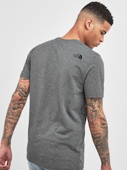 Gri închis - Tricou pentru bărbați The North Face Simple Dome - Imaginea 2 din 4
