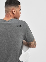 Gri închis - Tricou pentru bărbați The North Face Simple Dome - Imaginea 3 din 4