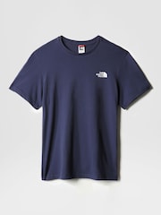The North Face Navy Blue Mens Simple Dome T-Shirt - Image 5 of 5