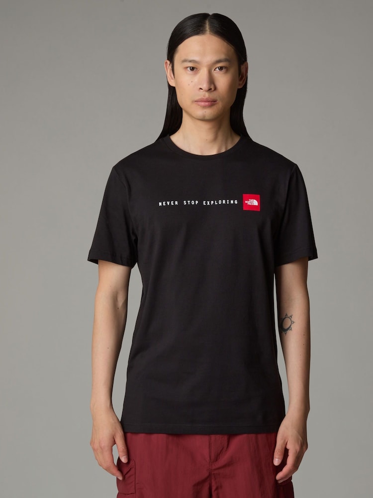 The North Face Black Never Stop Exploring T-Shirt - Image 1 of 6 The North Face Black Never Stop Exploring T-Shirt - Image 1 of 6