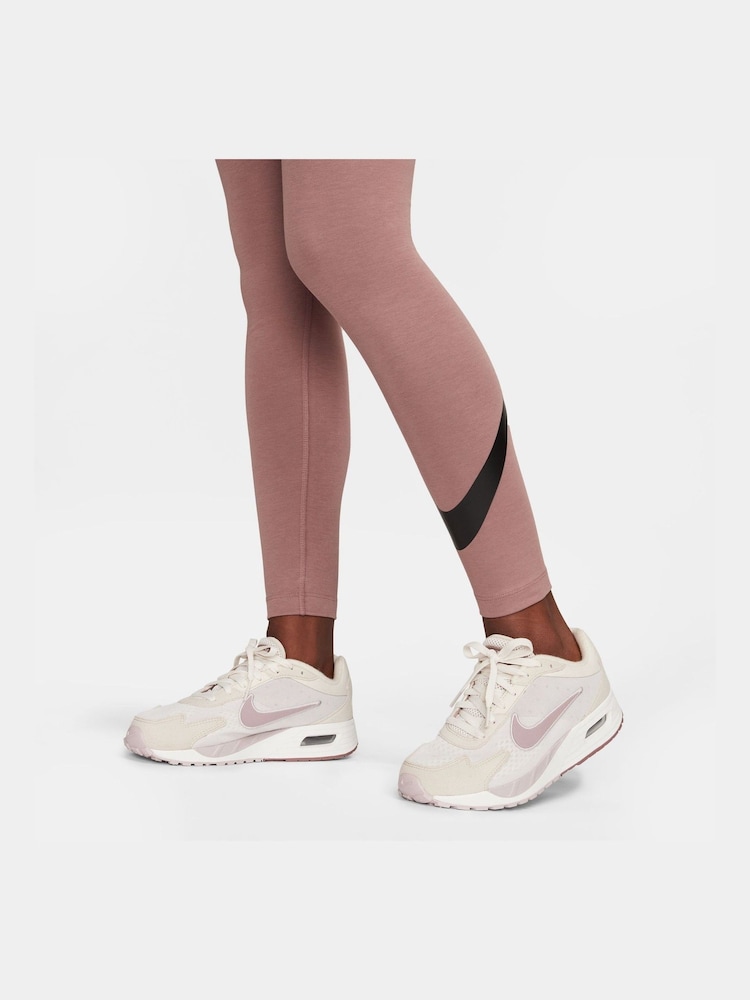 Nike Brown Sportswear Swoosh Leggings - Image 3 of 4