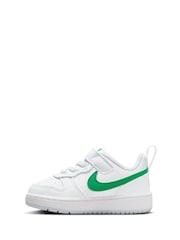 Nike White/Green Infant Court Borough Low Recraft Trainers - Image 4 of 9
