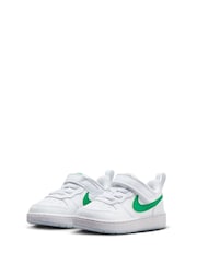 Nike White/Green Infant Court Borough Low Recraft Trainers - Image 5 of 9