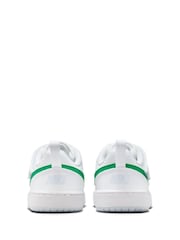 Nike White/Green Infant Court Borough Low Recraft Trainers - Image 6 of 9