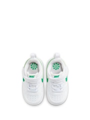 Nike White/Green Infant Court Borough Low Recraft Trainers - Image 7 of 9