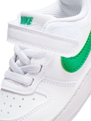 Nike White/Green Infant Court Borough Low Recraft Trainers - Image 9 of 9