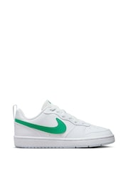 Nike White/Green Youth Court Borough Low Recraft Trainers - Image 1 of 11