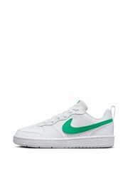 Nike White/Green Youth Court Borough Low Recraft Trainers - Image 2 of 11