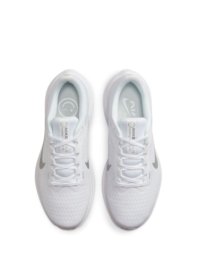 Nike White Air Winflo 10 Road Running Trainers - Image 7 of 11