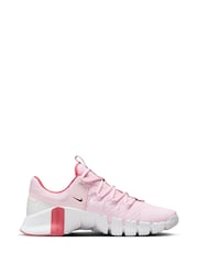 Nike Light Pink Free Metcon 5 Training Trainers - Image 4 of 13