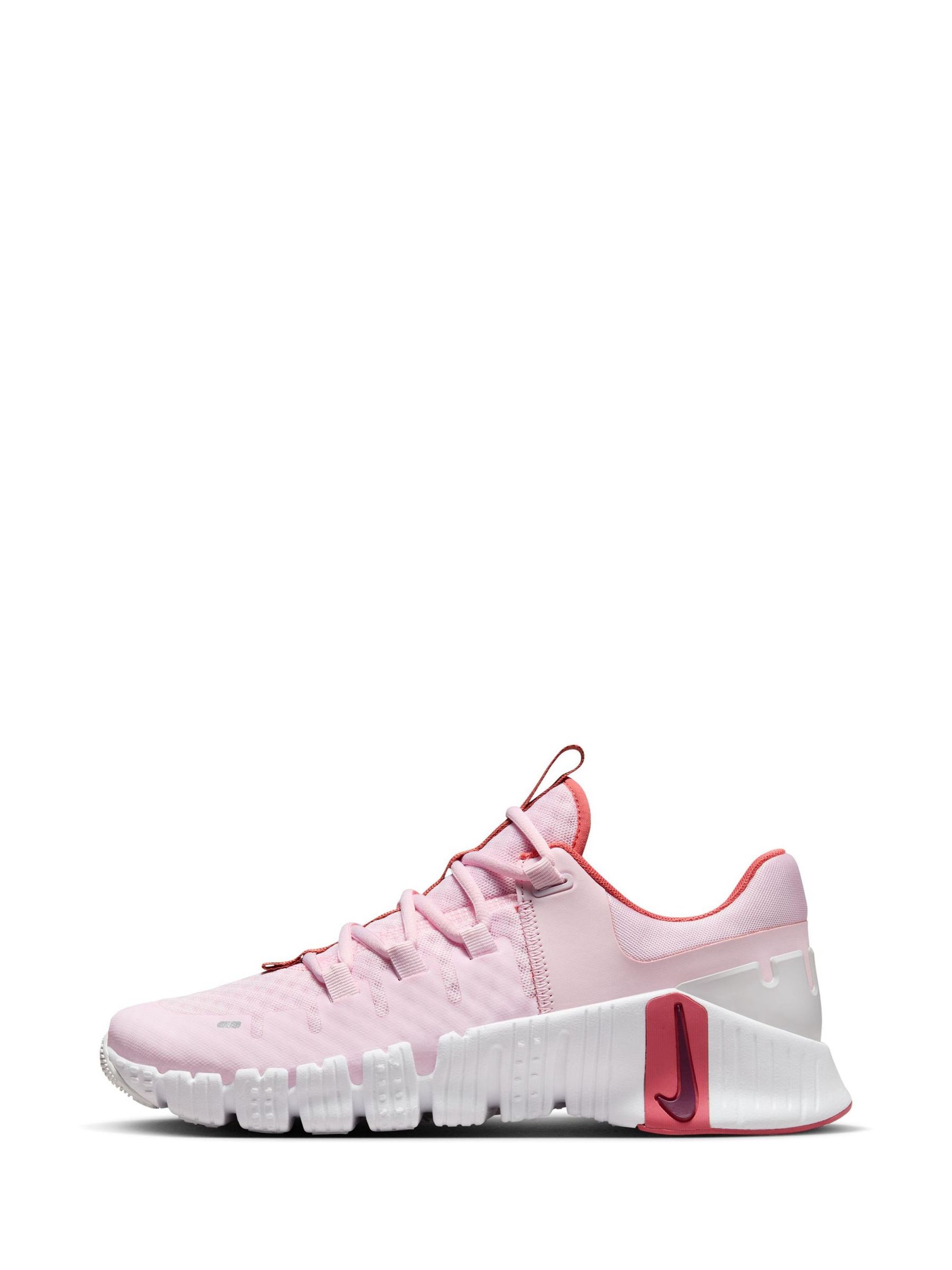 Nike free gray pink sale