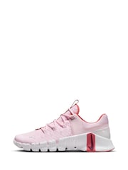 Nike Light Pink Free Metcon 5 Training Trainers - Image 7 of 13