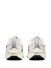 Nike White Cream Air Zoom Pegasus 40 Road Running Trainers - Image 7 of 12