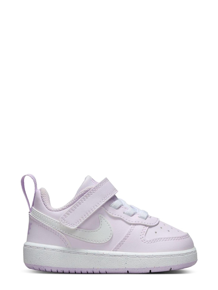 Nike Purple Infant Court Borough Low Recraft Trainers - Image 1 of 9