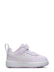 Nike Purple Infant Court Borough Low Recraft Trainers - Image 3 of 9