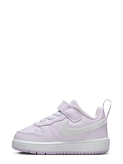Nike Purple Infant Court Borough Low Recraft Trainers - Image 4 of 9