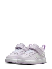 Nike Purple Infant Court Borough Low Recraft Trainers - Image 5 of 9