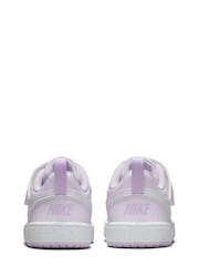 Nike Purple Infant Court Borough Low Recraft Trainers - Image 6 of 9