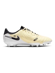 Nike Volt/Black Tiempo Legend 10 Academy Multi Ground Football Boots - Image 3 of 11
