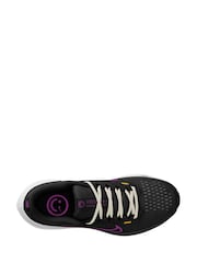 Nike Black/Purple Air Winflo 10 Road Running Trainers - Image 3 of 4