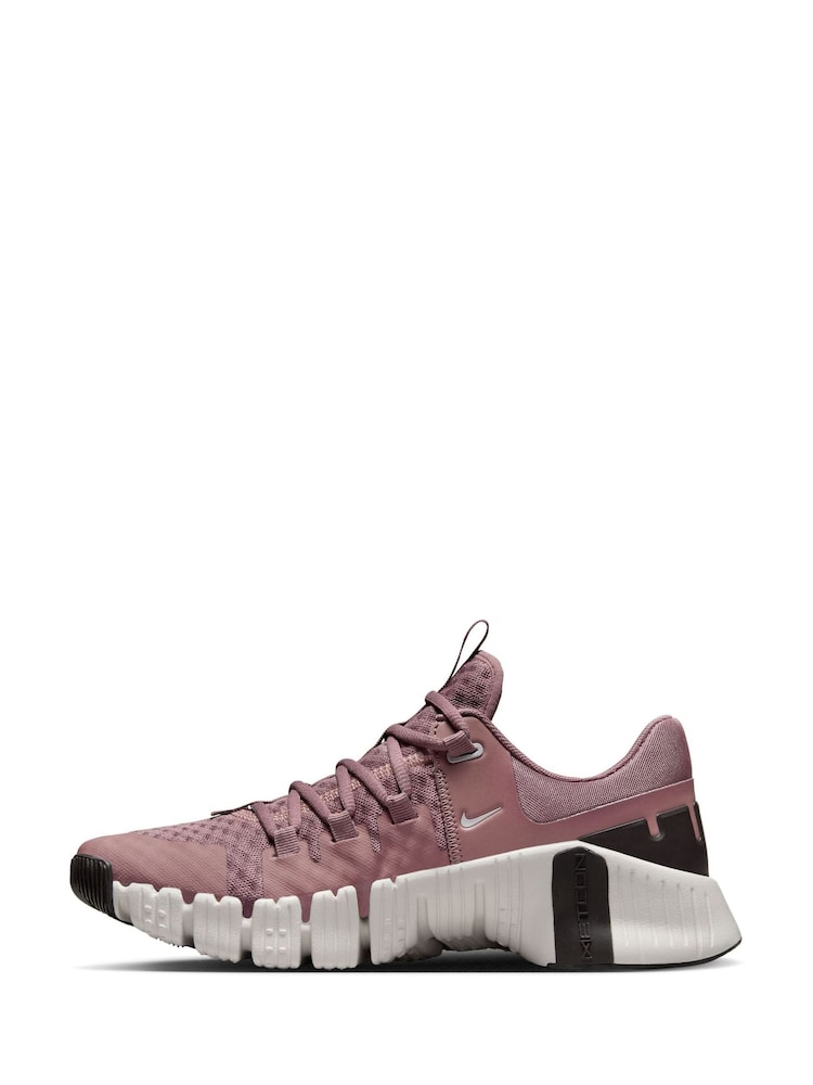Nike Mauve Purple Free Metcon 5 Training Trainers - Image 2 of 12
