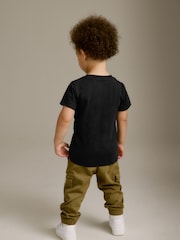 Black Appliqué Character Short Sleeve T-Shirt (3mths-7yrs) - Image 3 of 6