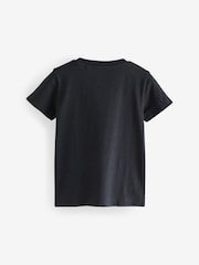 Black Appliqué Character Short Sleeve T-Shirt (3mths-7yrs) - Image 5 of 6
