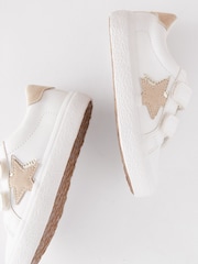 White Standard Fit (F) Star Trainers - Image 4 of 6
