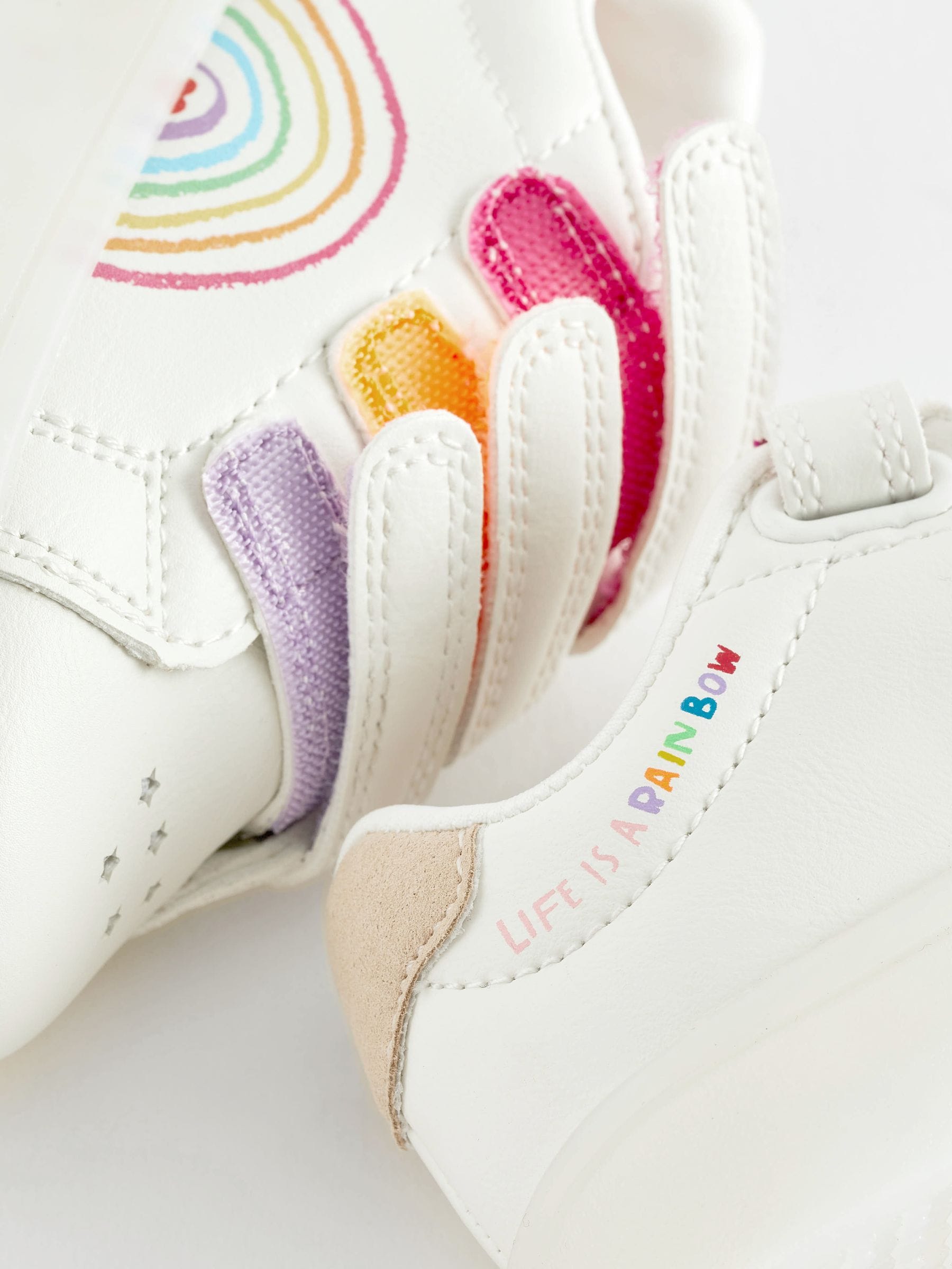 Buy White Rainbow Touch Fasten Light Up Trainers from the Next UK online shop